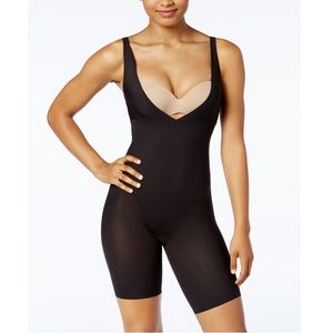 Maidenform Women's Black Firm Tummy-control Instant Slimmer Long Leg